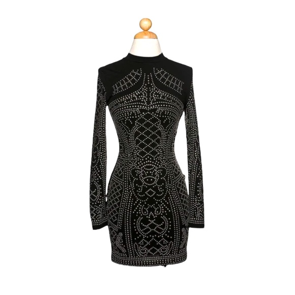 long black prom dresses with sleeves Black Lace Illusion One Sleeve Feather Custom Made Prom Dress